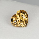6.05 Carats Yellow Zircon Heart Stone